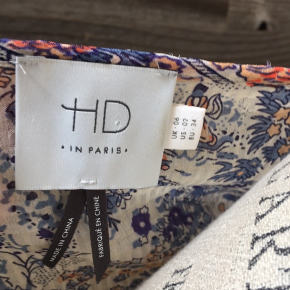 Anthropologie HD in Paris pheasant top Sz 2 - Picture 6 of 8